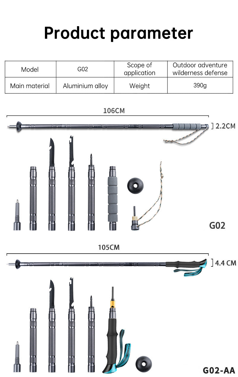 C7 Tactical Telescopic Hiking & Self-Defense Stick Lightweight. Tactical. Built for the Trail & Beyond.