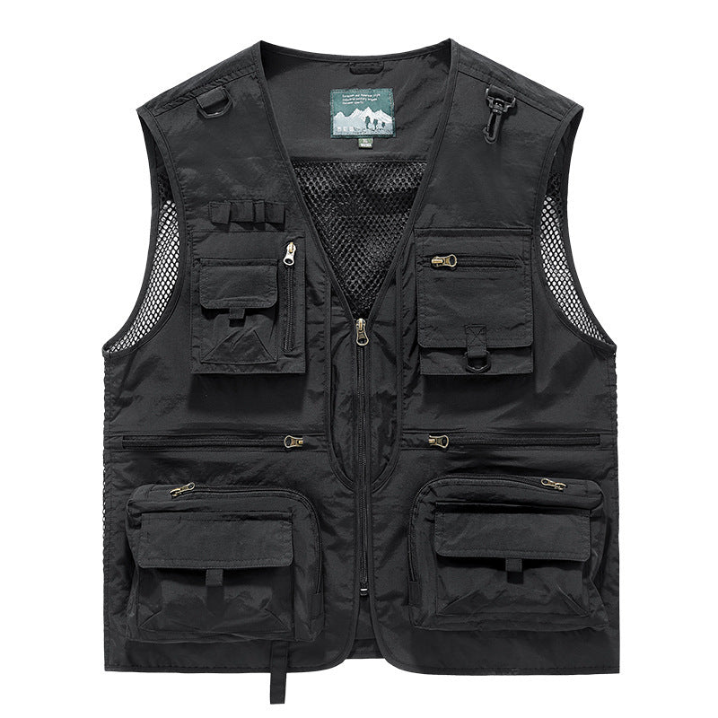 Men’s Summer Tactical Vest – 14-Pocket Utility Mesh Vest By C7 Tactical | Lightweight. Functional. Built for the Field.