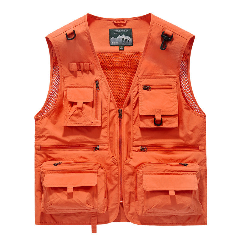 Men’s Summer Tactical Vest – 14-Pocket Utility Mesh Vest By C7 Tactical | Lightweight. Functional. Built for the Field.