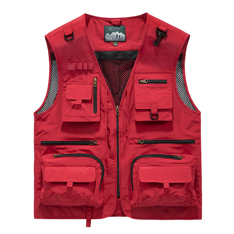 Men’s Summer Tactical Vest – 14-Pocket Utility Mesh Vest By C7 Tactical | Lightweight. Functional. Built for the Field.