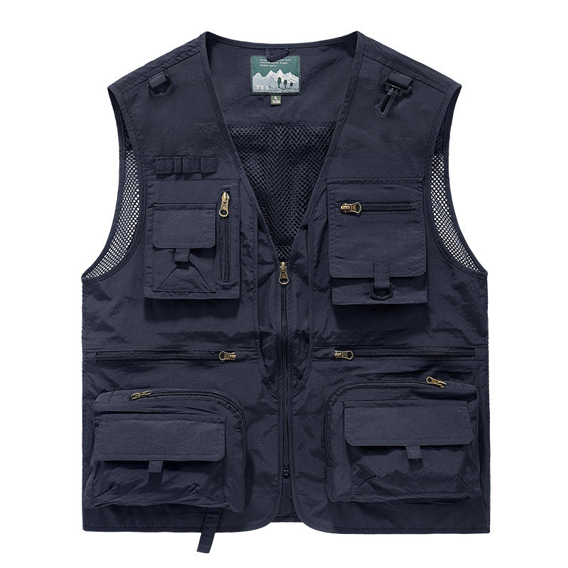 Men’s Summer Tactical Vest – 14-Pocket Utility Mesh Vest By C7 Tactical | Lightweight. Functional. Built for the Field.