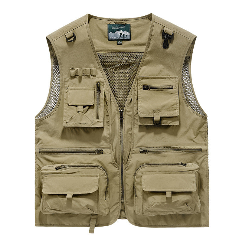 Men’s Summer Tactical Vest – 14-Pocket Utility Mesh Vest By C7 Tactical | Lightweight. Functional. Built for the Field.