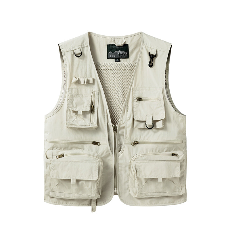 Men’s Summer Tactical Vest – 14-Pocket Utility Mesh Vest By C7 Tactical | Lightweight. Functional. Built for the Field.