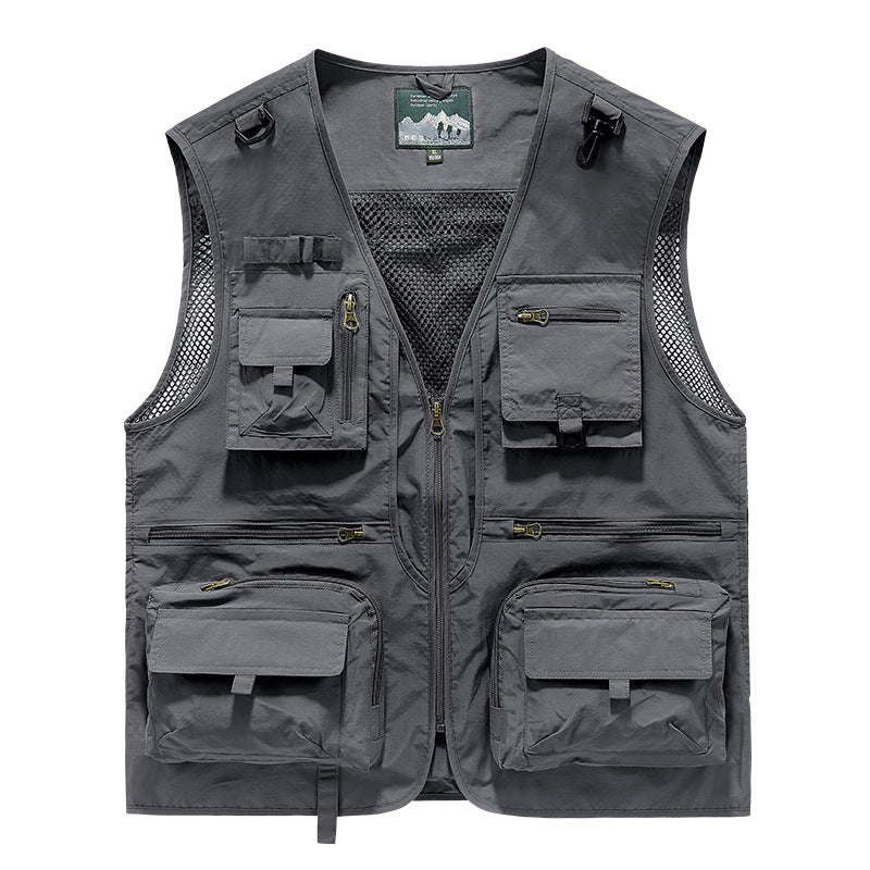 Men’s Summer Tactical Vest – 14-Pocket Utility Mesh Vest By C7 Tactical | Lightweight. Functional. Built for the Field.
