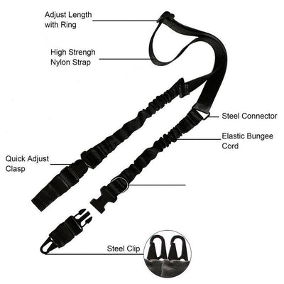 C7 Bravo Two Point Bungee Sling + Attachment Bundle
