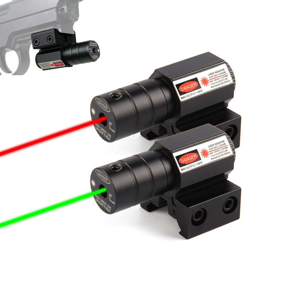 US Red Dot Laser Sight for Picatinny and Rifle with 635-655nm Adjustable 11mm/20mm Picatinny/Weaver Mount