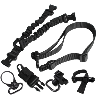 C7 Hawkeye Quick Release Single Point Bungee Sling + Attachment Bundle